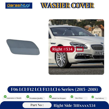 Cover Nozzle Washer For BMW F06 F12 F13 Tutup Lampu Bumper 6 Series