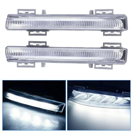 Fog Lights Lampu Kabut Bumper LED DRL Mercedes W204 W212 R172 C E SLK