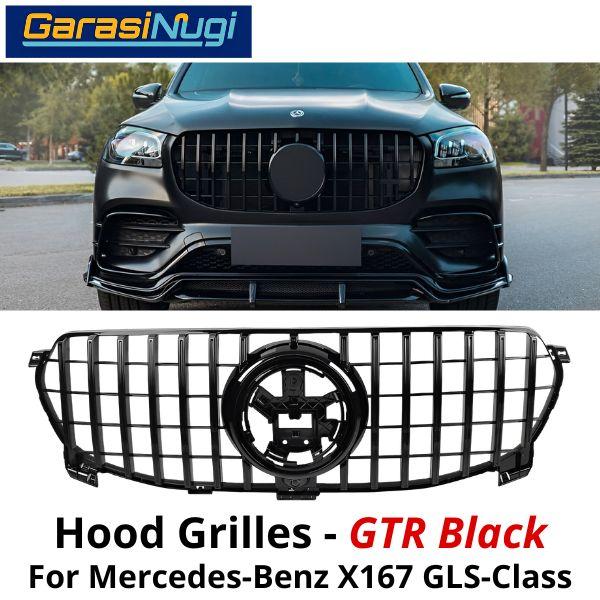 Hood Grille Mercy X167 Cover Bumper Hidung Chrome Mercedes GT GTR GLS