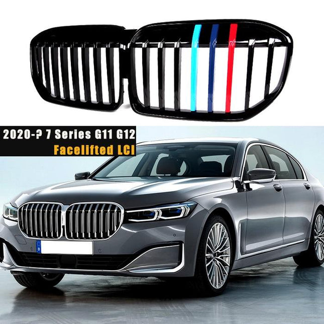Kidney Grille For BMW G11 G12 LCI Kap Double Grill Glossy M Color 740