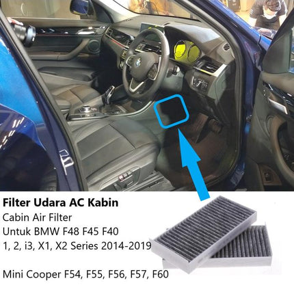 BMW F48 F45 F40 Filter Kabin Saringan Udara AC Microfilter X1 220 118