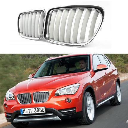 BMW New Kidney Grille Hidung Double Slat Matte Black Carbon E84 X1
