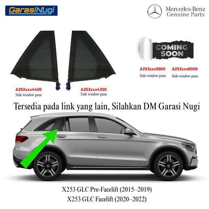Glass Pane For Mercedes X253 Kaca Jendela Pintu Belakang Rear Door GLC