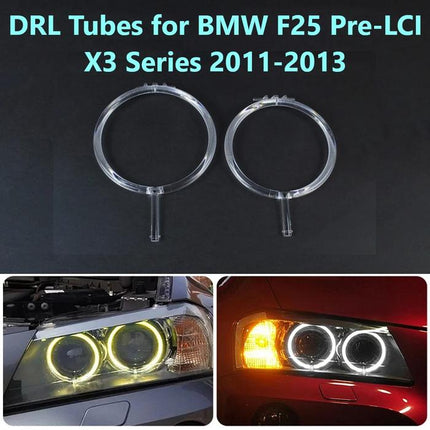 DRL Guide Tube For BMW F25 Angel Eyes LED Lampu Senja X3 2011-2013