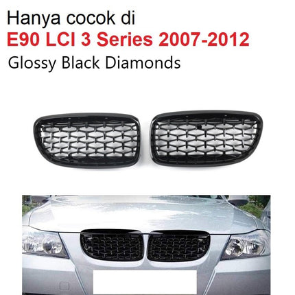 BMW Grill Kidney Grille Hidung Kap Double Slat Glossy M Color E90 320i