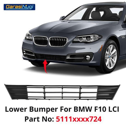 Lower Grille For BMW F10 LCI Front Bumper Depan Bawah 520