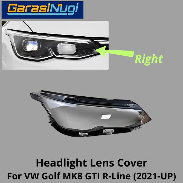 Mika Headlight VW Golf MK8 GTI R Lens Kaca Cover Lampu Depan 2021-UP