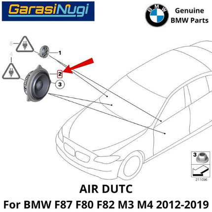 Midrage Speaker For BMW F10 F11 F12 Pengeras Suara Pintu Depan 520 640