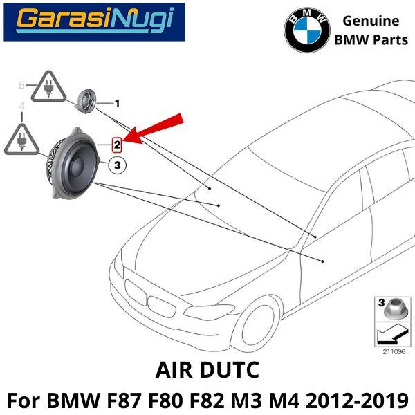 Midrage Speaker For BMW F10 F11 F12 Pengeras Suara Pintu Depan 520 640