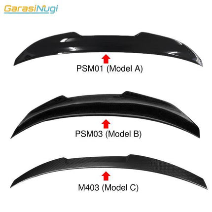 Ducktail Spoiler For BMW F30 Trunk Tail Wing Black Gloss 330 2012-2019