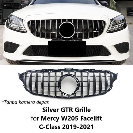 Mercedes W205 FL 2019-2021 Mercy C300 Chrome Grille Diamond GTR C63
