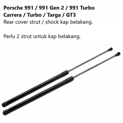 Porsche 991 Hood Strut Shock Kap Depan 911 Carrera Targa Turbo GT3