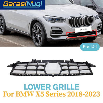 Lower Grille For BMW G05 Grill Cover Bumper Bawah X5