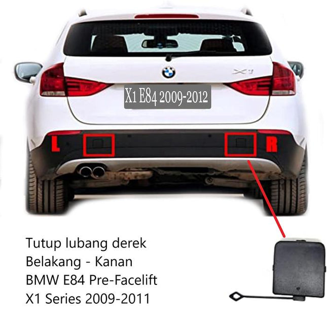 Lubang Towing Bumper Tow Derek Cover BMW E84 X1 M Sport 2009-2015