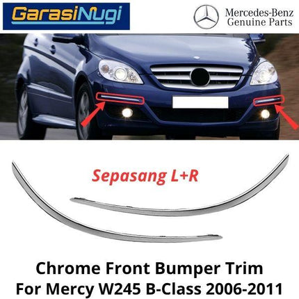 Chrome Stripe Mercy W245 Facelift Front Garnish Moulding Original B180