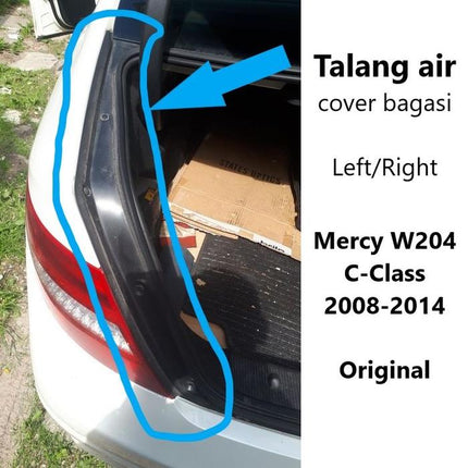Mercedes W204 Talang Air Bagasi Karet Cover Samping Mercy C200