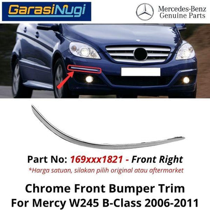 Chrome Stripe Mercy W245 Facelift Front Garnish Moulding Original B180