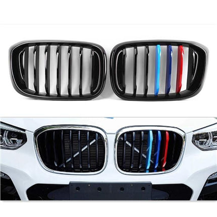 BMW Kidney Grille Hidung Kap Double Diamond Slat M Color G01 G08 X3 X4
