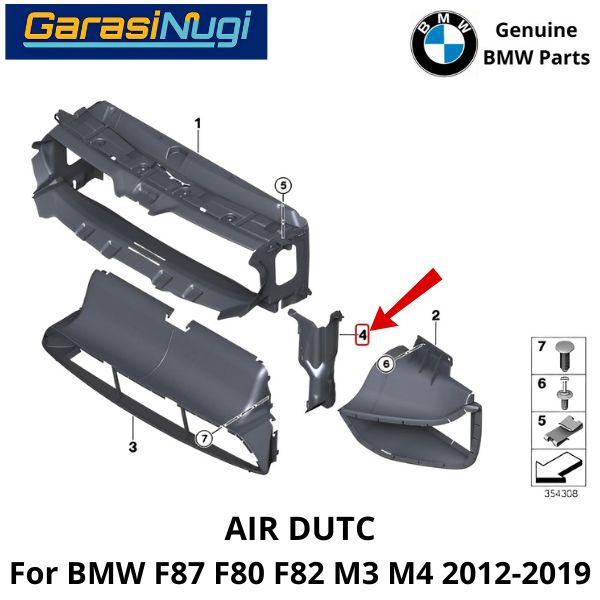 Brake Air Duct BMW F87 F80 F82 Saluran Udara Rem Depan M3 M4