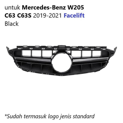 Mercedes W205 Mercy C63 Grill Hidung Chrome Grille AMG C63S