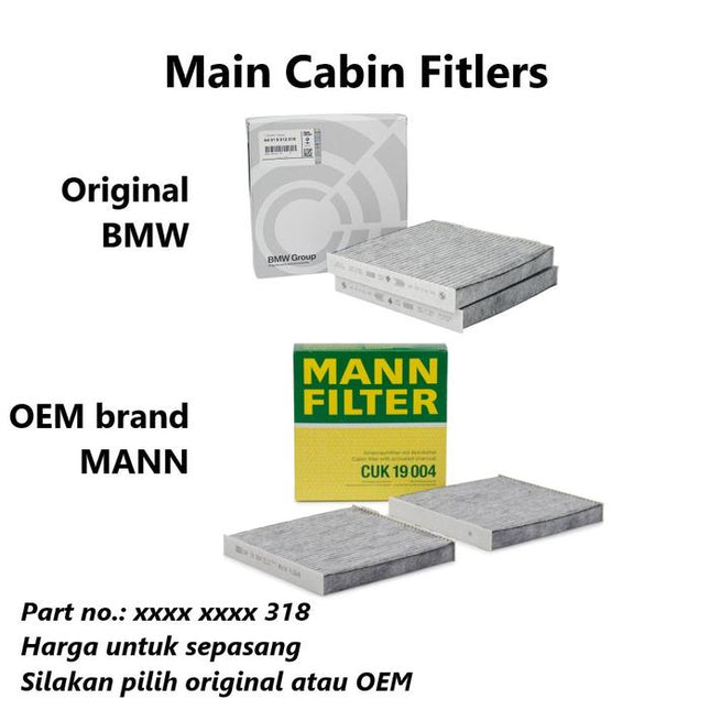 Filter Kabin For BMW F25 F26 Saringan Udara AC Microfilter X3 X4