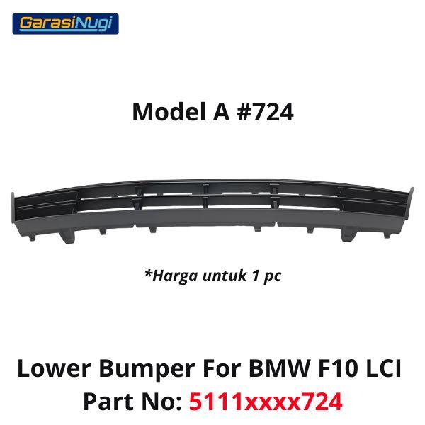 Lower Grille For BMW F10 LCI Front Bumper Depan Bawah 520