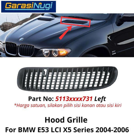 Hood Grill For BMW E53 LCI Aftermarket Kap Mesin Cover Kisi Udara X5
