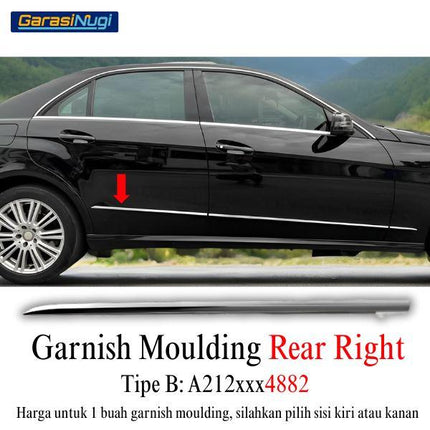 Chrome Stripe Mercy W212 Pre-FL Garnish Moulding E300