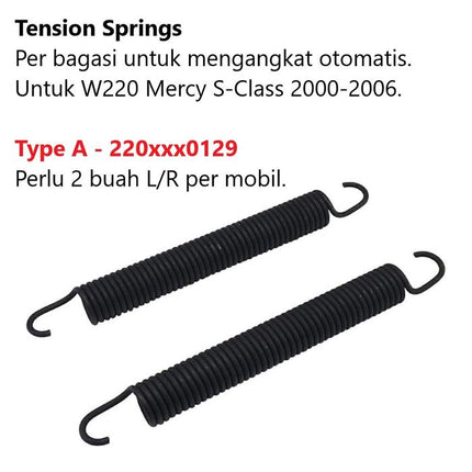 Mercedes W220 Mercy S Class Tension Spring Per Shock Bagasi S320