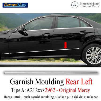 Chrome Stripe Mercy W212 Pre-FL Garnish Ledge Moulding Original E300
