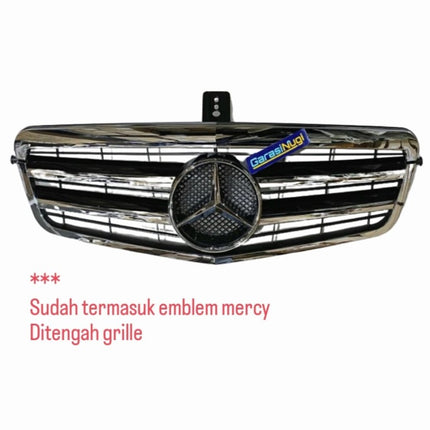 Mercedes W212 Mercy E Class Grill Hidung Chrome Grille Diamond GTR AMG