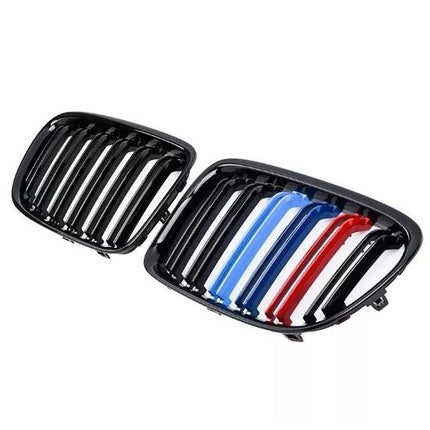 BMW Grill Kidney Grille Hidung Kap Double Slat Glossy M Color E84 X1