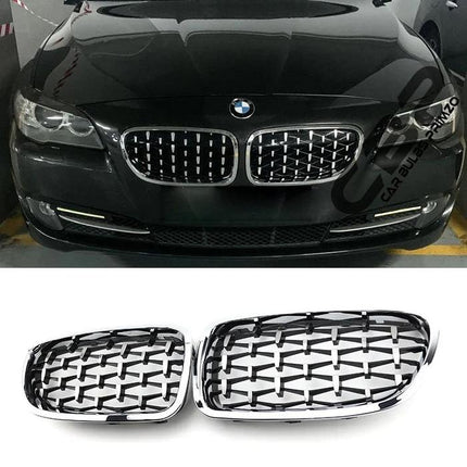 BMW Grill Kidney Grille Hidung Kap Diamond Star Slats Chrome F10 520i