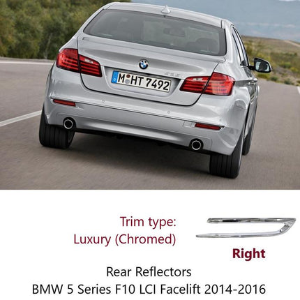 BMW F10 Mata Kucing Reflector Frame Trim Rear Bumper Belakang 520