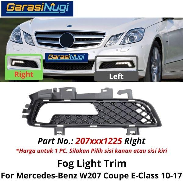 Fog Trim Mercy W207 Coupe Cover Lampu Kabut Bracket Mercedes E250