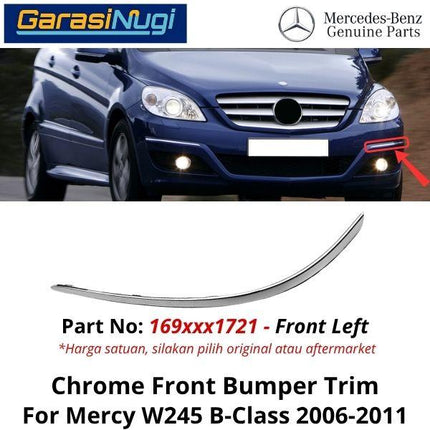 Chrome Stripe Mercy W245 Facelift Front Garnish Moulding Original B180