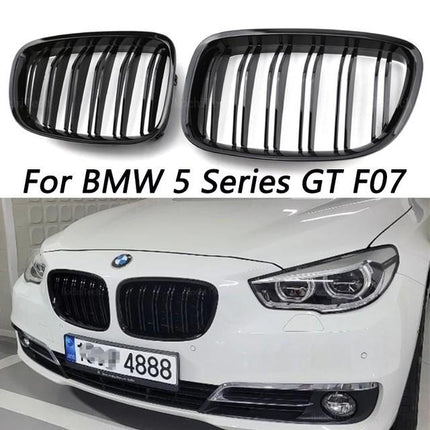 BMW Grill Kidney Grille Hidung Kap Diamond Slats Chrome F07 540 GT