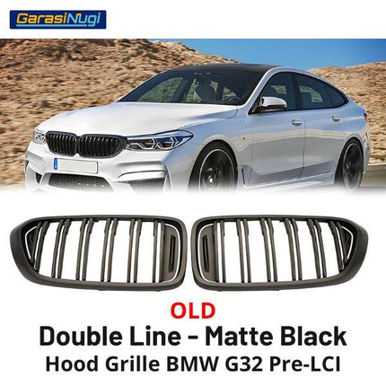 BMW G32 Pre-LCI Grill Kidney Grille Hidung Kap Double Slat Glossy 640