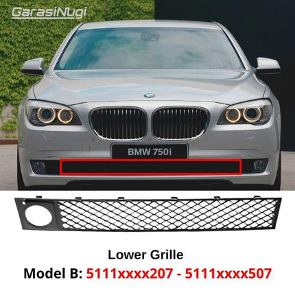 Lower Grille For BMW F01 F02 Pre-LCI Grill Cover Bumper Bawah 730 720