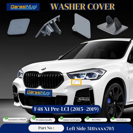 Cover Nozzle Washer For BMW F48 Pre LCI Tutup Lampu Bumper X1