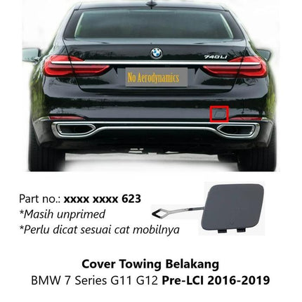 Cover Lubang Towing For BMW G11 G12 Bumper Tow Derek 730 740 2016-2022
