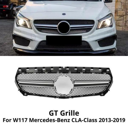 Grille Mercedes W117 Mercy CLA Grill Hidung Chrome GTR AMG 2013-2019