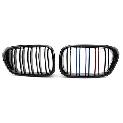 BMW Grill Kidney Grille Hidung Kap Double Slat Glossy M Color E39 520i
