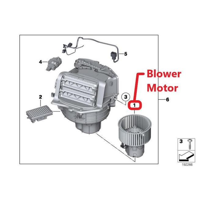 AC Blower Motor For BMW F10 F06 F02 Kipas Udara 520 640 745