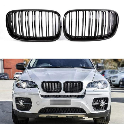 BMW Kidney Grille Hidung Kap Carbon Double Slat M Color E70 E71 X5 X6