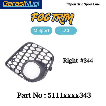 Fog Trim For BMW E70 Panel Lampu Kabut X5