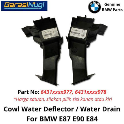 Water Drain For BMW E90 E87 E84 Talang Air Mesin Hood 120 320 X1