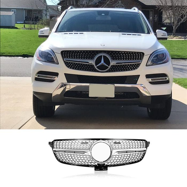 Mercedes W166 Mercy GLE ML Class Grille Hidung Chrome Diamond GTR