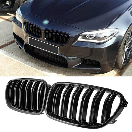 Grill Kidney Grille For BMW F10 Hidung Kap Double Slats Black 520i