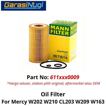 Original Oil Filter For Mercy W202 W210 W209 W163 Saringan Filter C200 ML